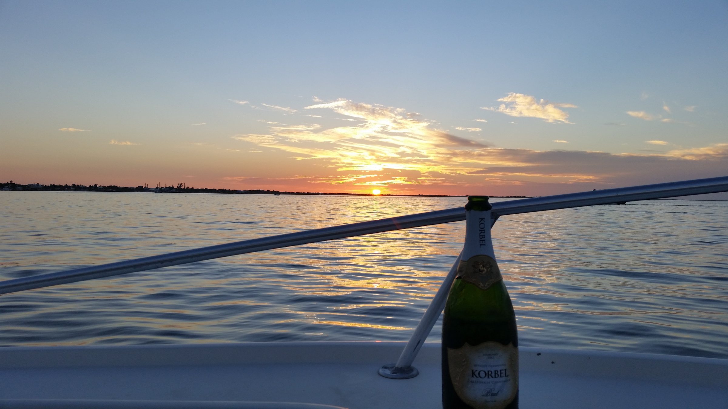 Evening light on Upper Keys water