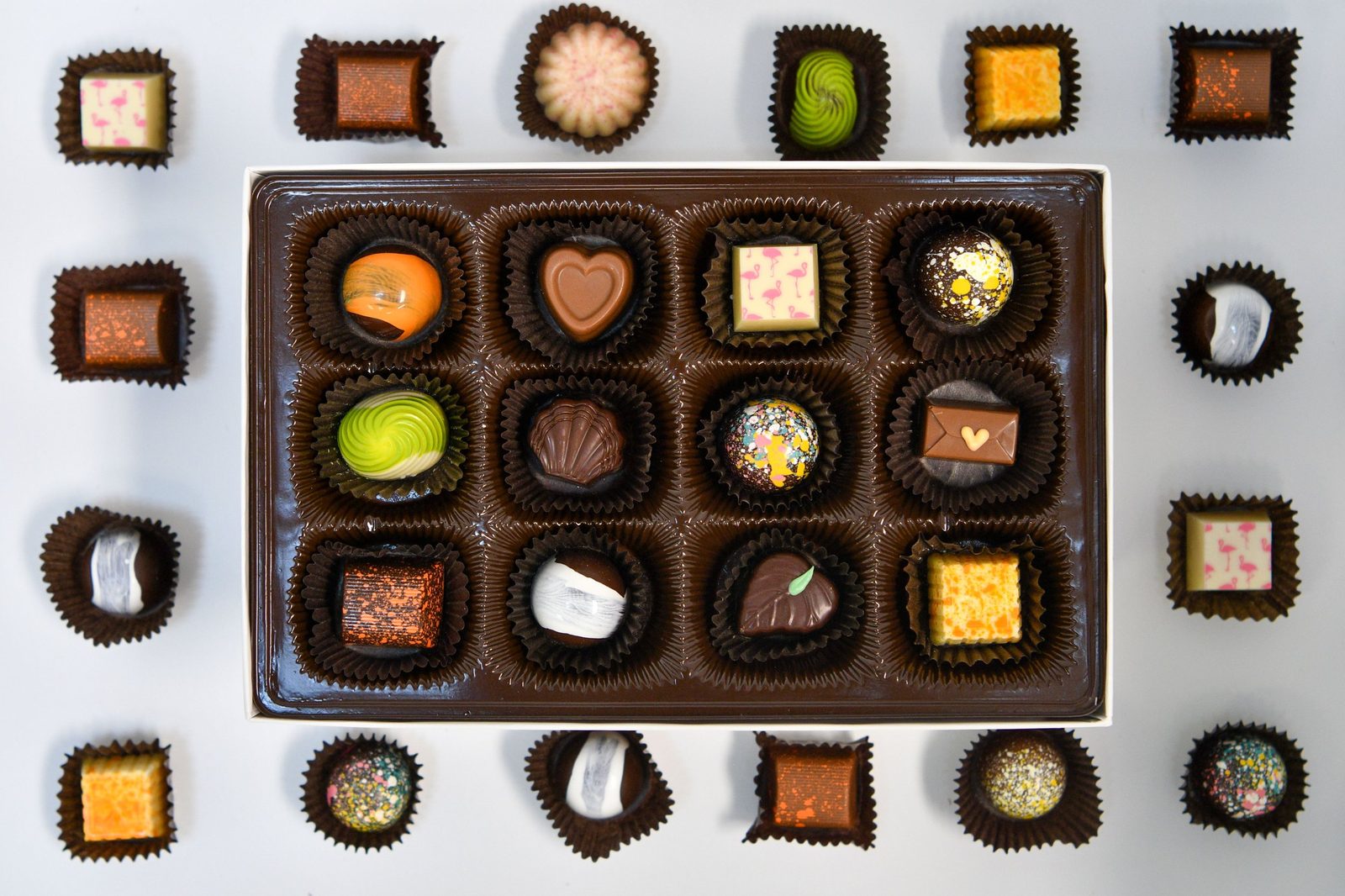 Chocolate covered pretzels and confections