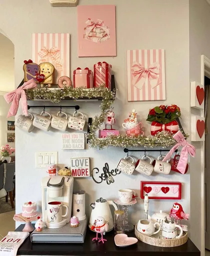 The coffee bar in February